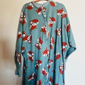 Zipadee Zip Flying Squirrel Fox Print Sleep Sack Size L or 4T-5T